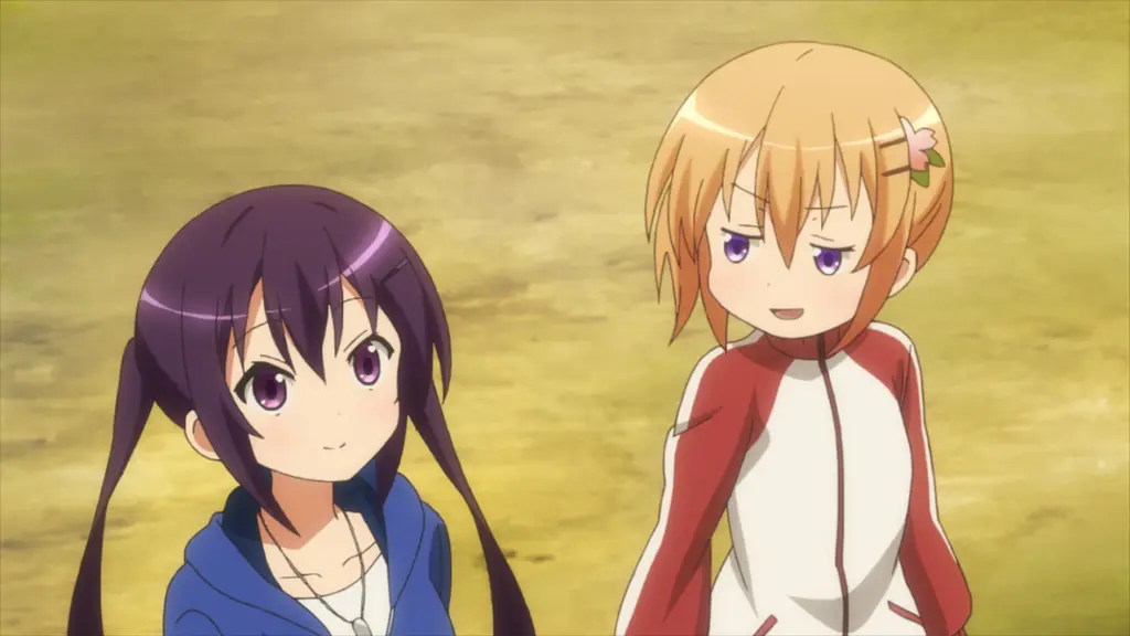 Cocoa looking slyly at Rize